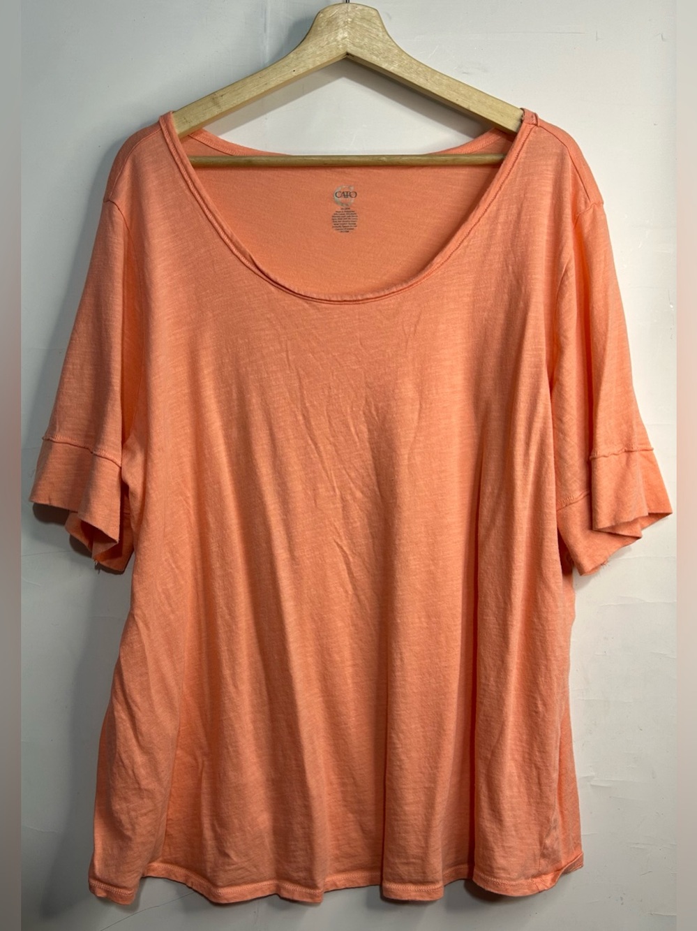 Cato Peach Short Sleeve T-Shirt 26/28W